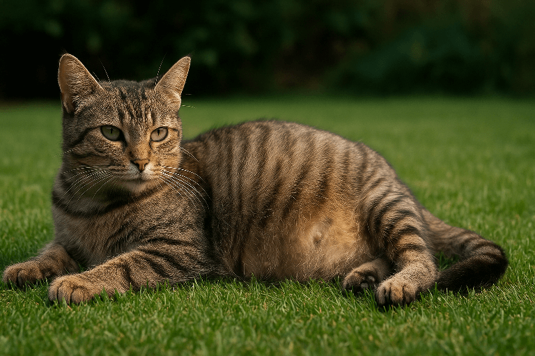 Drachtige kat vlooien